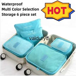 Storage Bags 6pcs/Set Travel Bag Packing Cube System Durable 6 Pieces One Set Large Capacity Of Bags Unisex Clothing Sorting Organize Bagvaiduryd