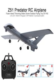 RC Airplane Plane Z51 with 2MP HD Camera or No Camera 20 Minutes Fligt Time Gliders With LED Hand Throwing Wingspan Foam Plane8738745