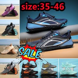 2024 Men Water Aqua Shoes Women Swimming Sneakers Barefoot Sandals Beach Wading Flats Unisex Breathable Quick Dry Footwear top quality