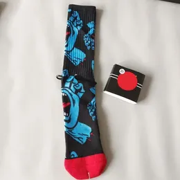 Men's Socks 1 Pair Print Designer Breathable Tube Skateboard Couple Ski Cotton Sports