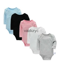 Sets Lawadka 3-24M Four Season Cotton Bodysuit For Newborns Long Sleeve Infant Baby Girls Boys Clothes Jumpsuit Solid Baby's Rompers H240508