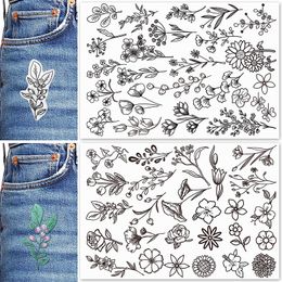 Bohemian Pattern Wash Away Cold Water Soluble Fabric Backing Embroidery Stabiliser Creative DIY Hand Embroidery Stabiliser 6 Groups Designs