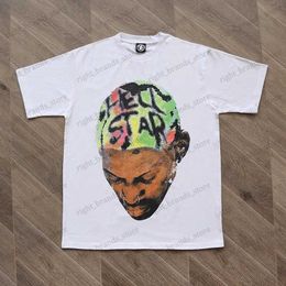 Men's T-Shirts Hell as star dios bad boy Tee ins famous face with camouflage Colour hair high quality cotton T240117