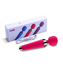 Super Powerful Vibrator Silicone Waterproof Magic Wand Massager Toys Women Clitoris AV Rod Masturbation Sex Toys for Couple 09 Y194851022