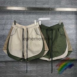 Men's Shorts Mesh Patchwork Drawstring Shorts Men Women Best Quality Vintage Shortsephemeralew