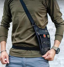 Outdoor Bags Invisible Underarm Shoulder Bag Military Tactical Waist Packs Hidden Holster Molle Pouch Passport Money Wallet Huting6614760