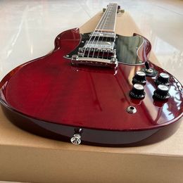 Classic Sparkling SG Electric Guitar, professional level, beautiful sound, fast delivery.