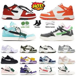 Designer offswhite Shoes Men Out of Office Women offeswhite Low Top Trainers off Sports Mid top Sponge Powder White Pink Orange Plate-forme Sneakers Calf Leather 36-45