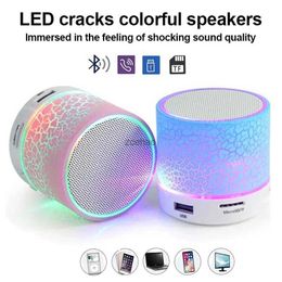 Bookshelf Speakers Portable Bluetooth Speaker Mini Wireless Speaker Colourful LED TF Card USB Subwoofer MP3 Music Sound Column For All Smartphones