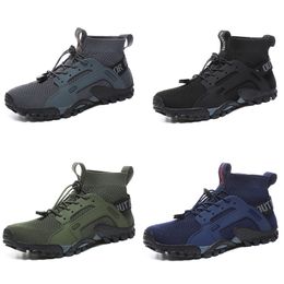 2024 Hiking Shoes men women dark green navy Grey blue breathable mens trainers sports shoes