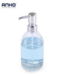 Bathroom Soap Dispenser Bottle with Metal Pump For Kitchen Sink Liquid Soap Lotion Dispenser 14oz Glass Bottle ABS Head Y2004071965458