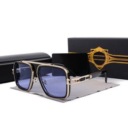 LXN-EVO Frame Shades UV400 Square Vintage so Glasses DITA Pilot Fashion Golden Designer Men good Gradient Sunglasses