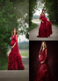 Women039s Robe V Neck Long Sleeve Kimono Pregnant Party Sleepwear Custom Made Women Bathrobe Nightgown Prom Bridesmaid Shawel 21121150