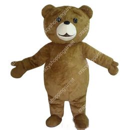 Teddy Bear Mascot Costume Cartoon Character Outfits Halloween Christmas Fancy Party Dress Adult Size Birthday Outdoor Outfit Suit