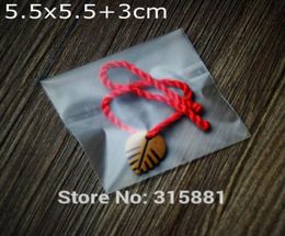 Small matt Clear Gift Bags Semi Transparent Bag Self Adhesive Resealable Plastic Bags 55553cm 300pcslot2763387