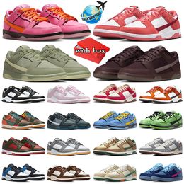 with box panda shoes mens trainers women powerpuff girls sneakers Sandrift Blossom Triple Pink Corduroy Archeo Brown Oil Green Burgundy Crush GAI sports