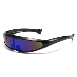 New Dolphin sunglasses X war police fish shaped glasses space robot men's outdoor sports riding