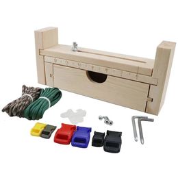 Diy Tool Bracelet Woven Workbench Length Adjustable Manual Wooden Paracord Jigs Set Rope Weaving Maker Platform 240117