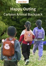 Handbags New Cute Cartoon Small animals Baby Anti-lost Backpacks Kindergarten Schoolbag Children Boys Girls School mini Bags