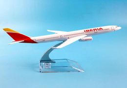 Aeroplane Spain Iberia Airlines A330 Aircraft Diecast Metal Aeroplanes Model 16cm 1400 Plane Toy Gift LJ2009304668706