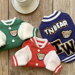 Dog Apparel Small Sweater Winter Autumn Cat Cute Desinger Clothes Pet Warm Cartoon Knitwear Puppy Jacket Chihuahua Poodle Pomeranian