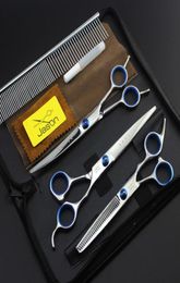 Whole70 inch Professional Pet Scissors Set Dog Grooming Shears Straight Thinning Curved Scissors JP440C Pet Hair Cutting 4pc8120843