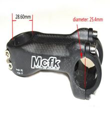 MCFK Bicycle stem 3K carbon fibe MTB folding bike stem for 254mm handlebar cycling parts matte2530592