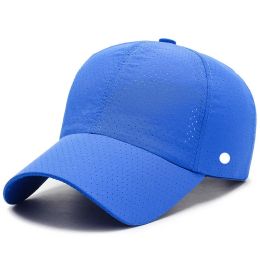 LL Baseball Hats Yoga Visors Ball Caps Canvas Small hole Leisure Breathable Fashion Sun Hat for Sport Cap Strapback Hat