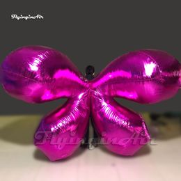 Attractive Luxury Adult Wearable Inflatable Wings Shiny Dancing Costume For Catwalk Show