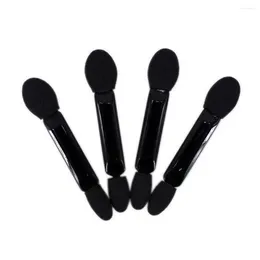 Makeup Brushes 100pcs Black Double-ended Sponge Eyeshadow Brush Tipped Eye Shadow Applicators