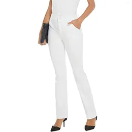 Women's Pants Waisted Slim Fit Suit Trousers Long Slightly Flared Stretch Formal Fancy Clothes For Teens