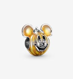 100% 925 Sterling Silver Mouse Pumpkin Charms Fit Original European Charm Bracelet Fashion Women Halloween Jewellery Accessories9588103