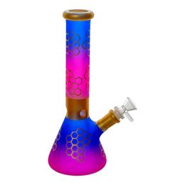 Beaker Bong Glass Water Pipes Smoking Hookah Dab Rig With Downstem 14mm Bowl Piece Wax Bubblers