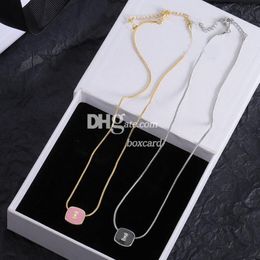 Gold Chain Designer Necklace Charm Simple Pendants Necklace With Gift Box Package Daily Jewellery