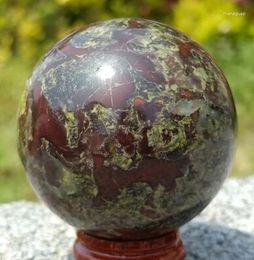 Decorative Figurines 1600-1700g Natural Colourful Dragon Blood Stone Jasper Crystal Ball Healing