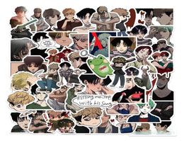 50Pcs Japanese Anime Killing Stalking Stickers Cartoon Boy Love Graffiti Stickers for DIY Luggage Laptop Skateboard Motorcycle Bic9925317