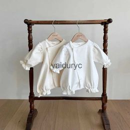 Pullover Spring Summer New Baby Long Sleeve Romper Solid Newborn Loose Casual Jumpsuit Boy Girl Infant Toddler Clothes 0-24M H240508