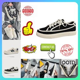 Designer Casual Platform Trainer canvas Sports Sneakers Board shoes for men Anti slip wear resistant White College Gum Flat Fashion Style Patchwork Leisure