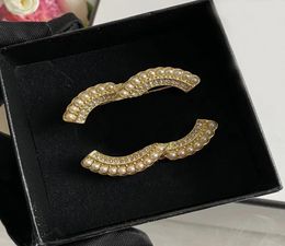 Fashion Brand Designer Broochs For Women Mens Party Gift Luxury Double Letter Brooch Gold Jewelry Dress Accessory Brooches Suit Pi2440800