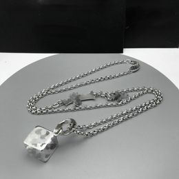 Unisex Dessigner Pendant Necklaces Cross Necklace Multi-element Dice Pendant Vintage Thai Silver Necklace Gift for Couples