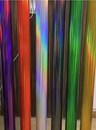 Glossy Laser Chrome Holographic Vinyl Roll Sheet Car Wrap Foil Full Body Wrapping Sticker Decal with Air Release Bubble3983650