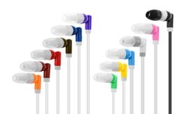 Cell Phone Handsets Bulk Earbuds Earphones Headphones for School ClassroomHospitals gift with Individually Bagged 12 Colours DHL2830696