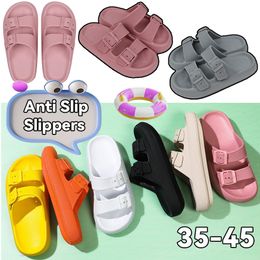 Summer Designer slides womans mens sandal fluffy flat mule slides beige black pink slippers room shoes Onyx slipper pure Sand Bones