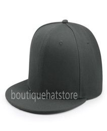 2021 Custom Dark Grey Color Baseball Sport Fitted Cap Men039s Women039s Full Closed Caps Casual Leisure Solid Color Flat Bas8723426