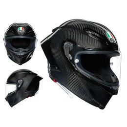Full Face Open Agv Full Helmet Motorcycle Helmet Pistarr Track True Carbon Fibre Customised Driver Edition Flower for Men and Women FLPO