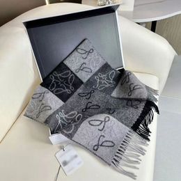 Luxo feminino loewee mens cachecol cachecóis cashmere para mulheres cachecóis designer homens xale echarpe luxe impressão carta moda y2j9 #