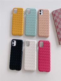 Woven textured leather Phone Cases For Huawei OPPO VIVO iPhone 14 Pro max 13 12 11 X XR XS XSMAX Designer Samsung Case S20 S20P S27741352