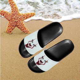 Slippers Fashion Cool Horror Movies Pattern Women's Style Outdoor Sandals For Ladies Breathable Home Girls Bathroom