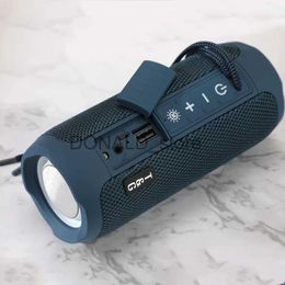 Portable Speakers TG227 Portable Bluetooth Speaker With LED Colour Light Wireless Bass Subwoofer Outdoor Waterproof Column Boombox Stereo Music FM J240117