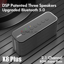 Portable Speakers XDOBO X8 Plus 80W Portable Wireless Bluetooth Speaker Soundbar BT5.0 Power Bank TWS Subwoofer Battery 10400mAh Audio Player J240117